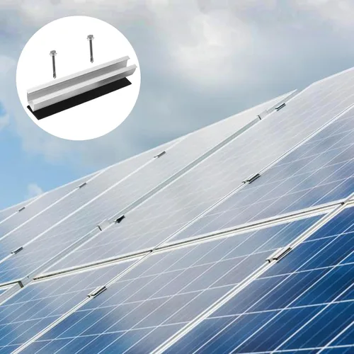 Miniatura 5 de Soportes de montaje en panel solar, soportes Z de aluminio ligero de 4.7 in, para soporte de panel solar, placa trapezoidal, montaje en techo plano