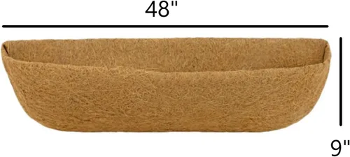 Miniatura 2 de Gardener Select (R894) - Revestimiento de coco para canal, fibra de coco preformada, revestimiento de fibra de coco para macetero (48 pulgadas)
