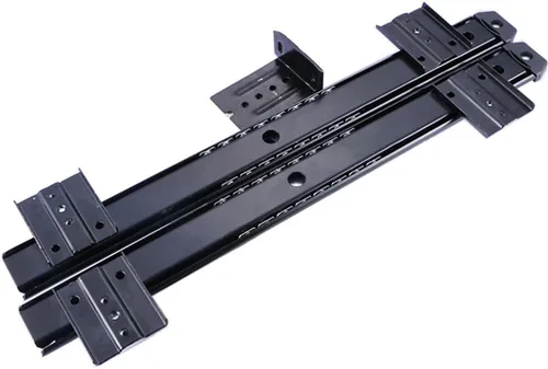 Miniatura 3 de Bandeja de cajón para teclado de escritorio con rodamientos de bolas de 14 pulgadas, riel deslizante, extensión de 3/4, ajustable, acero, metal