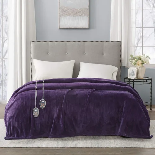 Miniatura 16 de Manta eléctrica térmica Beautyrest para clima frío, manta térmica de calentamiento rápido, apagado automático, prácticamente cero EMF, configuración