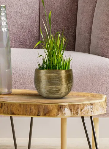 Miniatura 2 de Serene Spaces Living Juego de 12 cuencos de aluminio grabados en oro, portavelas flotante, florero decorativo, popurrí, catchall para entrada
