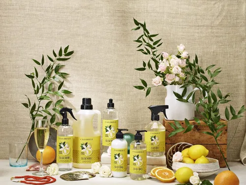 Miniatura 7 de Caldrea Limpiador en aerosol para encimeras multisuperficie, fabricado con extracto de proteína vegetal, aroma Neroli de sal marina, 16 onzas