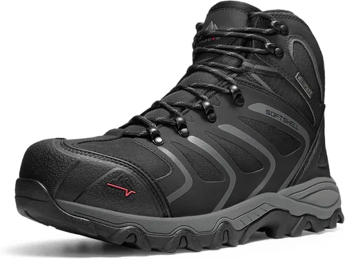 Miniatura 9 de NORTIV 8 Botas de trabajo impermeables para hombres botas de construcción de seguridad con punta de acero ARMADILLO-STL