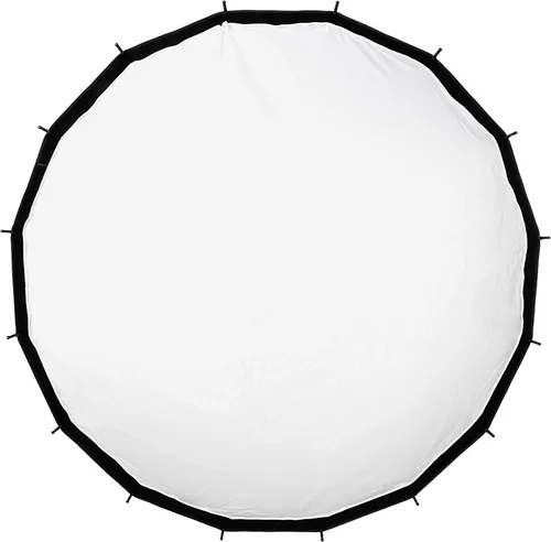 Miniatura 6 de Fotodiox EZ-Pro DLX - Plato de belleza plegable de 60 pulgadas y combinación de caja de luz con inserto Bowens y rejilla, interior reflectante