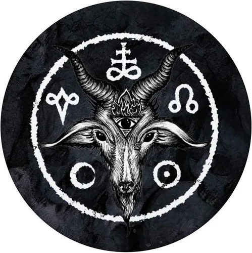 Miniatura 3 de Agarre de metal negro Baphomet. Satanic & occult símbolos – PopSockets Grip y soporte para teléfonos y tabletas