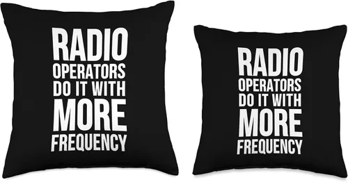 Miniatura 3 de Radio Operators Do It With More Frequency - Funny Throw Pillow