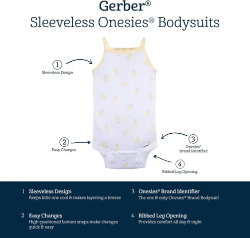Miniatura 6 de Gerber Body sin mangas para bebé niña, 4