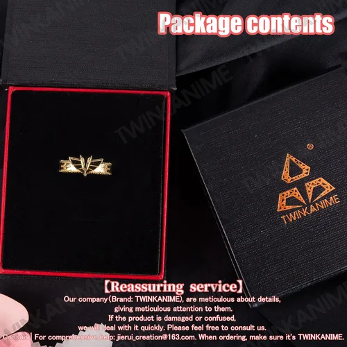 Miniatura 5 de TWINKANIME All 6 S925 Silver Ring Anime Sagittarius for Cosplay Open Band Adjustable Ring for Cosplay Prop