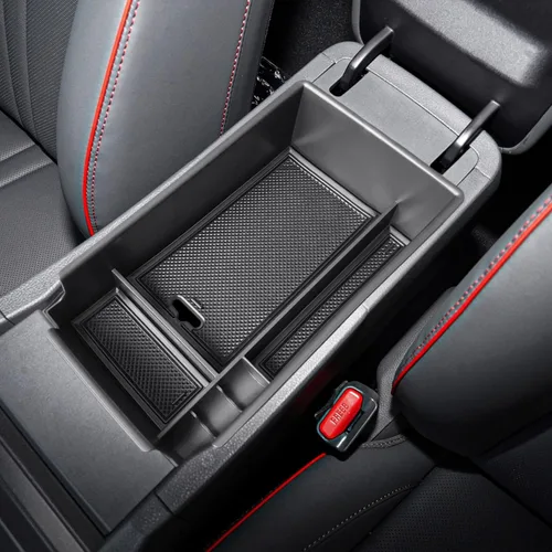 Miniatura 2 de Organizador de consola central compatible con Hyundai Sonata 2020 2021 2022 2023 Accesorios, Sonata N-Line/Limited Bandeja de Inserción Rojo