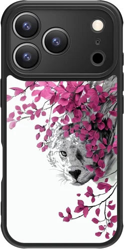 Miniatura 148 de FUNMIKO Funda para iPhone 16 Plus, carga inalámbrica y protección de grado militar, diseño floral moderno para mujeres y niñas, funda antideslizante