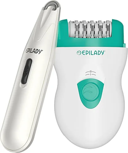Epilady Paquete de dispositivos de depilación facial y corporal, depiladora eléctrica con cable de velocidad para mujeres con removedor de vello