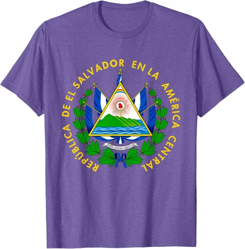 Miniatura 10 de Camiseta con diseño de emblema de la bandera de El Salvador