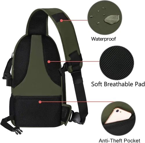 Miniatura 4 de MOSISO - Mochila para cámara con soporte para tripié e inserciones modulares extraíbles, mochila a prueba de golpes, impermeable Verde militar