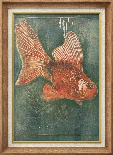 Miniatura 287 de MUDECOR Lienzo enmarcado prémium para pared, pinos nevados en bosque de invierno, ilustraciones modernas, arte contemporáneo, escénico, divertido