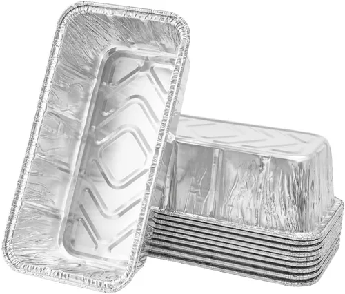 Miniatura 11 de Restaurantware Pastry Tek - Paneras de 8.5 x 4.3 pulgadas, 25 sartenes de aluminio listas para horno, 2 libras, congelables, de aluminio plateado