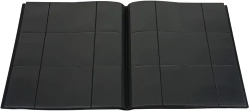 Miniatura 5 de Vault X Carpeta estándar de 12 bolsillos, con capacidad para 480 tarjetas intercambiables en 20 páginas de carga lateral (negro)
