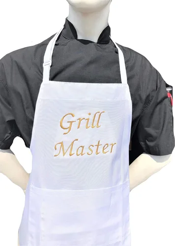 Miniatura 5 de CHEFSKIN Hermoso delantal de chef Grill Master Chef Regalo profesional