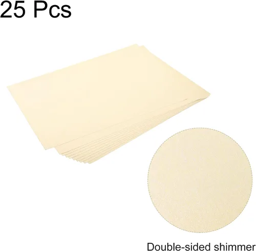 Miniatura 3 de MECCANIXITY Papel de cartulina brillante, 25 hojas, 8 x 11.5 pulgadas, 92 libras/8.82 oz/m² de doble cara, para bodas, cumpleaños, uso artesanal