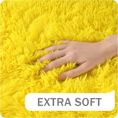 Miniatura 4 de Amearea - Alfombra de pelo largo esponjosa y mullida para dormitorio de niñas y sala de estar, alfombras extra suaves y peludas, antideslizante