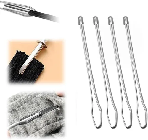 Miniatura 9 de Runsgo Juego de herramientas de enhebrador de cuerda, clips de costura, para reemplazo de cordón para sudaderas, pantalones cortos, pantalones