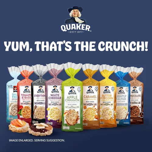 Miniatura 5 de Pasteles de Arroz Grandes Quaker, Cheddar Blanco, 5.5 Oz, Paquete de 3