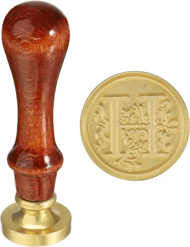 Miniatura 12 de YOKIVE Sello de cera del alfabeto, sello de letras con mango extraíble para decorar postales, ideal para festivales, bodas (dorado, rojo, letra J)