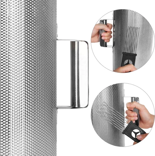 Miniatura 5 de 12" x 6" Instrumento Guiro de acero inoxidable Latino Percusión Metal Guiro Shaker con raspador Instrumento de percusión, Guira Dominicana, Wiro