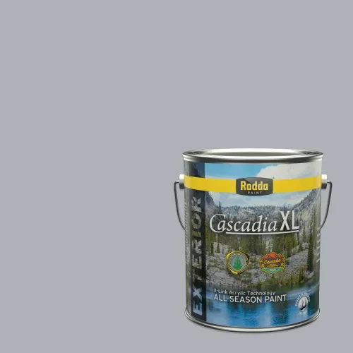 Miniatura 87 de Rodda Paint CASCADIA XL Pintura e imprimación satinada para exteriores en uno, cuarto de galón, Metropolis Mood