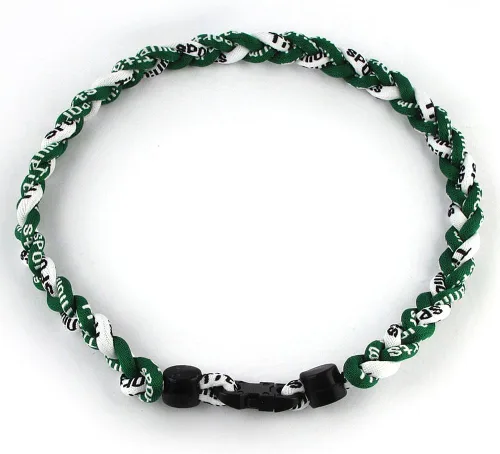 Miniatura 11 de MapofBeauty Dos colores moda tres trenzado cuerda Tornado collar