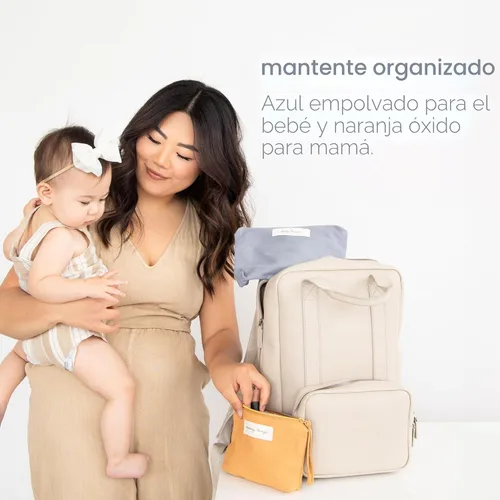 Miniatura 3 de Pearhead Mom Things and Baby Things - Juego de 2 bolsas de pañales esenciales para almacenamiento de pañales, bolsas neutras para cosméticos y Juego
