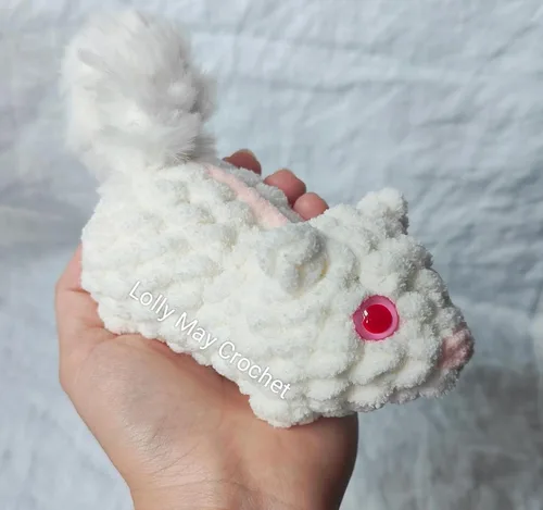 Miniatura 4 de Zim - Par de ojos de seguridad de conejo de plástico Albino rojo y rosa de 0.472 in para manualidades Amigurumi muñecas o marionetas (paquete de 8)