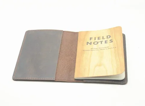 Miniatura 6 de JJNUSA Funda para diario de cuero genuino vintage hecha a mano para diario de 3.5 x 5.5 pulgadas, notas de campo, Moleskine Cahier, cuadernos