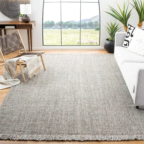 Miniatura 28 de SAFAVIEH Natural Fiber Collection - Alfombra decorativa de 2 x 3 pies, carbón y natural, yute tejido a mano, ideal para zonas de alto tráfico