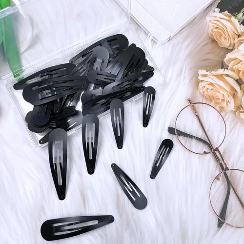 Miniatura 5 de 40 pinzas para el cabello para mujer, pasadores de metal grandes con caja de almacenamiento, accesorios antideslizantes para mujeres, niñas, niños