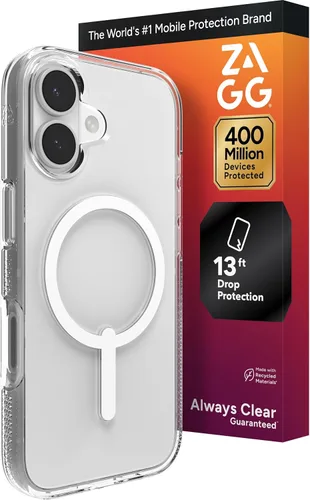 Miniatura 32 de ZAGG Crystal Palace Funda para iPhone 15 Pro Max - Protección contra Caídas (13ft/4m), Funda para iPhone Antiamarilleamiento y Resistente a