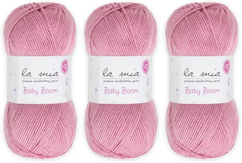 Miniatura 67 de 1 madeja La Mia Baby Boom, hilo acrílico 100% antipilling para tejer y ganchillo para tejer y ganchillo, 3.53 oz (3.5 onzas) / 820.2 ft