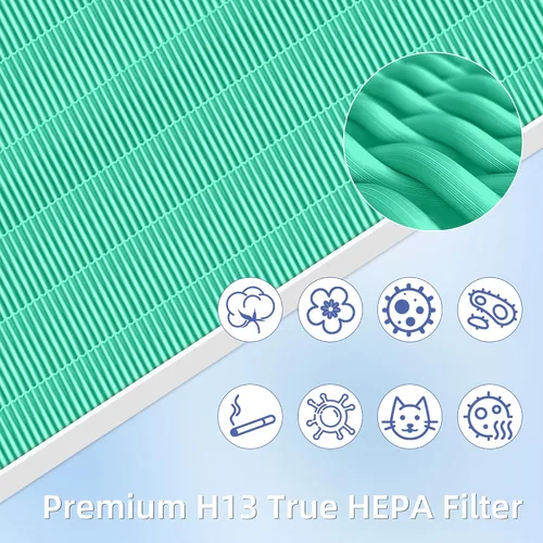 Miniatura 5 de Paquete de 4 filtros H de repuesto de absorción de toxinas HEPA 116130 para purificador de aire Winix 5500-2 Am80 Plasmawave filtro HEPA verdadero