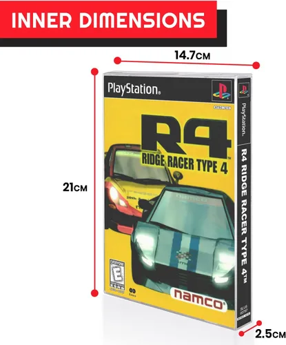 Miniatura 5 de EVORETRO Protector de caja de juegos para Sega CD, Saturn y Sony PS1 Longbox Games – 0.016 in de grosor a granel bolsas de juegos de cajas