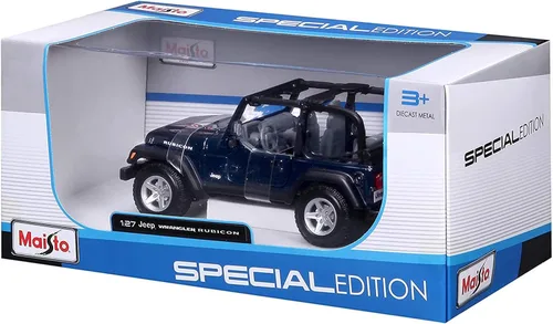 Miniatura 9 de Vehículo Maistom Jeep Wrangler Rubicon forjado, Azul metálico