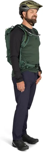 Miniatura 11 de Osprey Raptor 10L Mochila de ciclismo de montaña para hombre con depósito hidráulico, gris frontón Pediment Gris