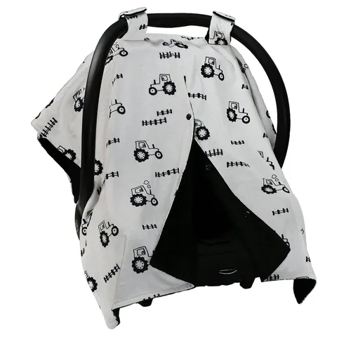 Miniatura 10 de Dear Baby Gear Funda de asiento de automóvil para niños y niñas, toldo para asiento de automóvil para bebé con apertura a presión, funda de asiento