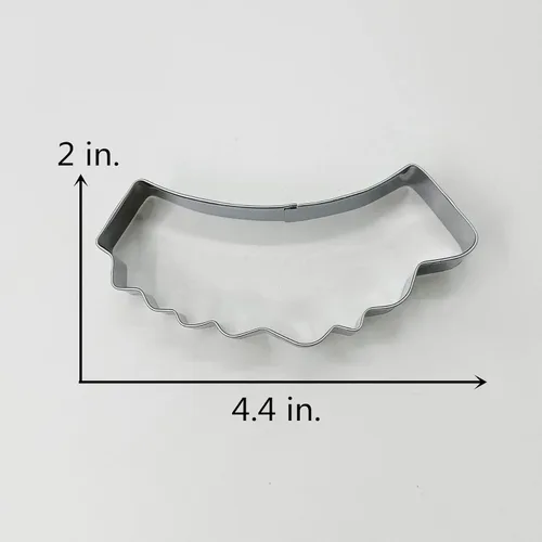 Miniatura 3 de LILIAO Cortador de galletas para fiesta de cumpleaños – 4.4 x 2 pulgadas – Cortadores de molde de pan para sándwich de galletas de boda – Acero