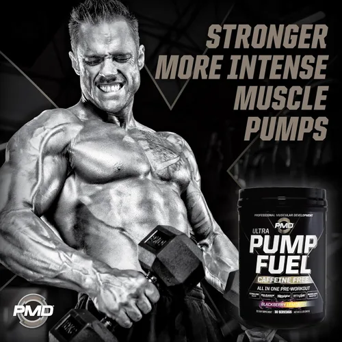 Miniatura 6 de PMD Sports Pump Fuel Ultra Caffeine Free - Polvo de preentrenamiento y bomba muscular premium, mayor enfoque, resistencia y recuperación, creatina