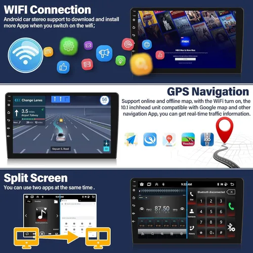 Miniatura 4 de Android 15 [4 núcleos 64G] Radio estéreo para coche Mazda 5 2005-2010 con CarPlay Android Auto, unidad principal de pantalla táctil HD de 9