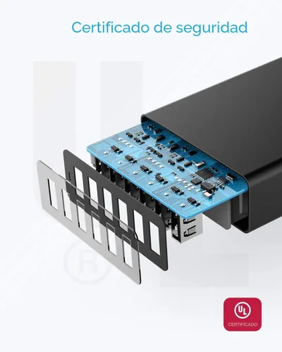 Miniatura 7 de Anker Cargador, estación de carga USB de 60 W y 6 puertos, cargador PowerPort 6 Multi USB para iPhone 14/13 Series, iPad Pro/Air/Mini, Galaxy Negro