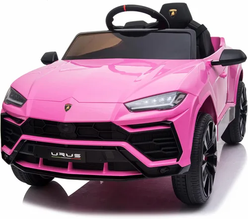 YOFE - Auto eléctrico para niños con licencia Lamborghini de 12 V con control remoto, AUX, suspensión de resorte, música, luces LED, puerto USB,