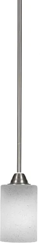 Miniatura 187 de Toltec Lighting Paramount - Mini colgante de 1 luz en acabado negro mate con cristal de arte perla de 7 pulgadas y estilo negro