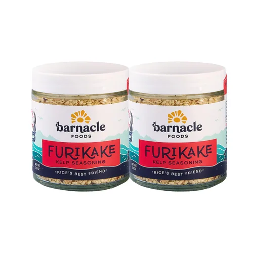 Miniatura 10 de Barnacle Foods Everything Bagel Kelp Seasoning 2.5 onzas Decoración clásica para bagel Ideal para carne, complemento de tempura, huevos