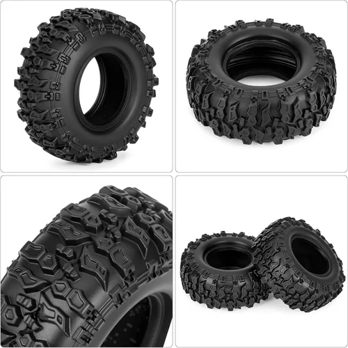 Miniatura 4 de Neumáticos RC de 0.7 "1.260 * 0.512 in para 1/30 Axial SCX30 RC Crawler Wheels Actualizaciones Piezas