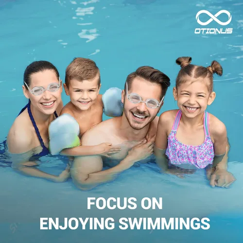 Miniatura 8 de Swim Goggles for Adult Men Women Youth, Bungee Strap Swimming Goggles No Hair Pulling Mirrored/Clear Lens Goggles 06-transparente